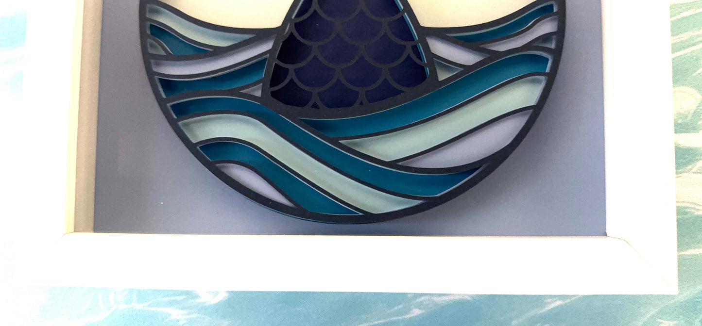 Mermaid Tail Shadowbox