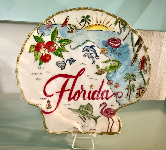 Florida Shell Trinket Dish