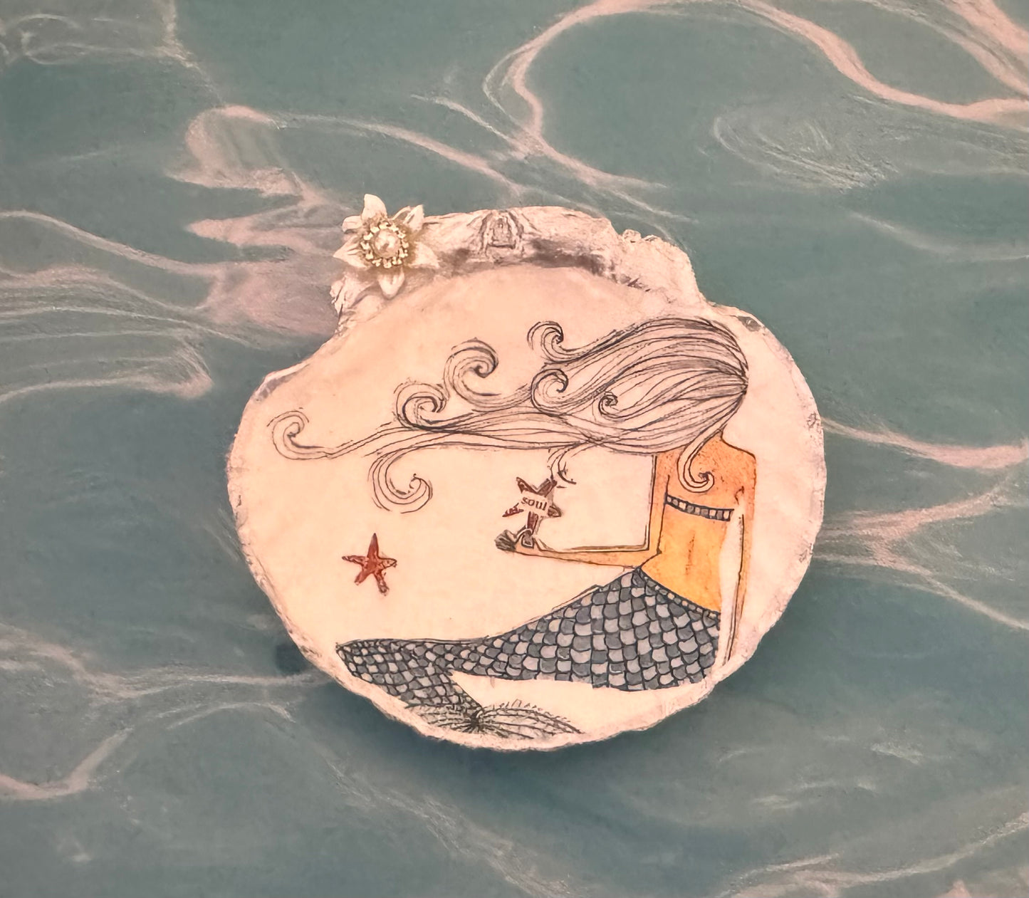 Mermaid Seashell Trinket Dish