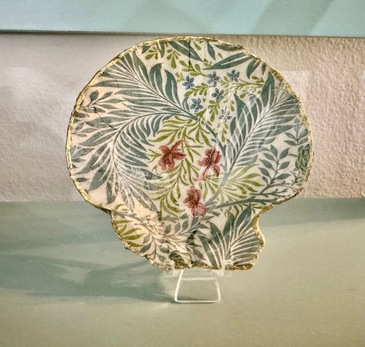 Fern Plant Shell Trinket Dish