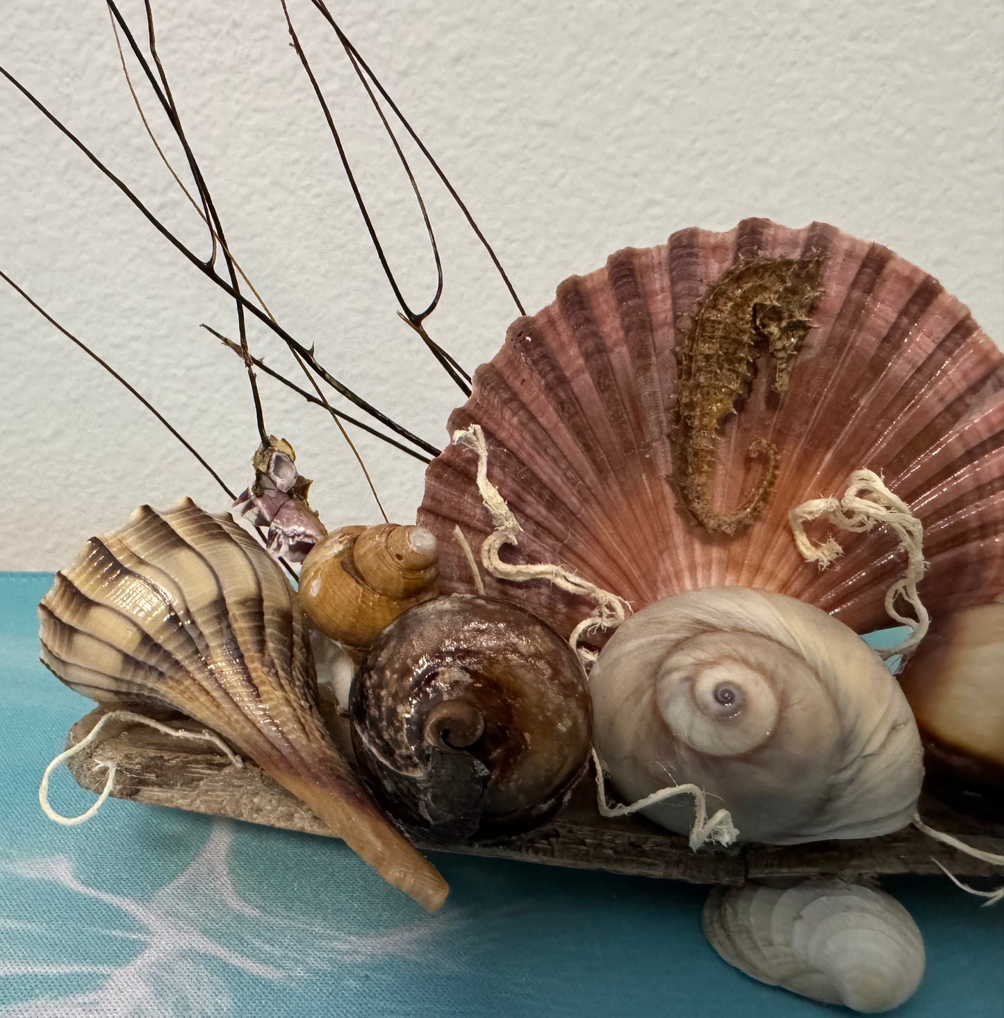 Driftwood and Seahorse Coastal Decor