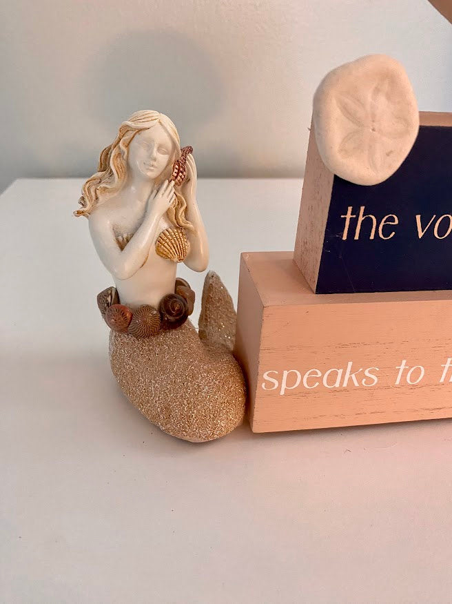 Mermaid Voice of the Sea Shelf Art
