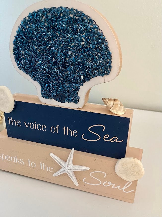 Mermaid Voice of the Sea Shelf Art